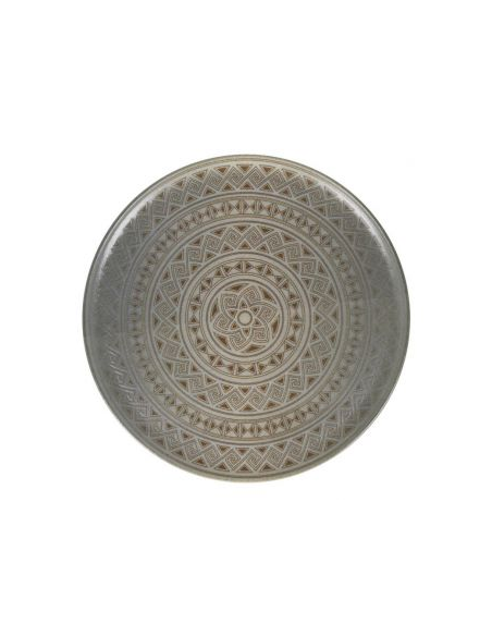 PLATO PRESENTACION GOURMET DAMASQUINO 32x2cm (6 UDS)