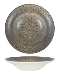 PLATO PASTA DAMASQUINO 24x5cm (6 UDS)