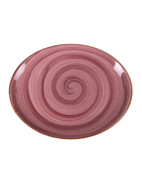 BANDEJA OVAL PURPLE 36x28x3cm (6 UDS)