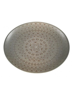 BANDEJA OVAL DAMASQUINO 36x28x3cm (6 UDS)