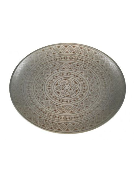 BANDEJA OVAL DAMASQUINO 36x28x3cm (6 UDS)