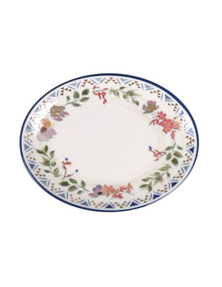 BANDEJA OVAL SPRING 25x19x2cm (12 UDS)