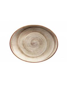 BANDEJA OVAL TERRAIN 25x19x2cm (12 UDS)