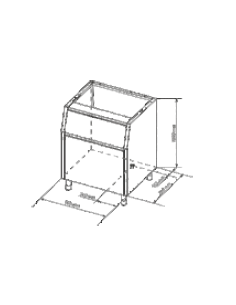 ALMACEN FABRICADOR HIELO 200Kg  SERIE DI 2