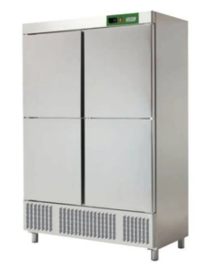 ARMARIO DE REFRIGERACIÓN INOX 1200 LITROS 1388x728x2067MM 4 x 1/4 PUERTAS SEREI SE-700