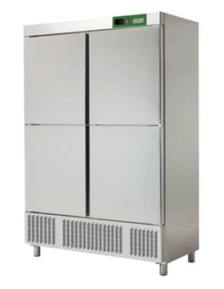 ARMARIO DE REFRIGERACIÓN INOX 1200 LITROS 1388x728x2067MM 4 x 1/4 PUERTAS SEREI SE-700