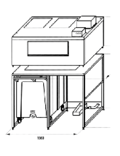 ALMACEN FABRICADOR HIELO 108+108Kg SERIE ROLLER BIN 2