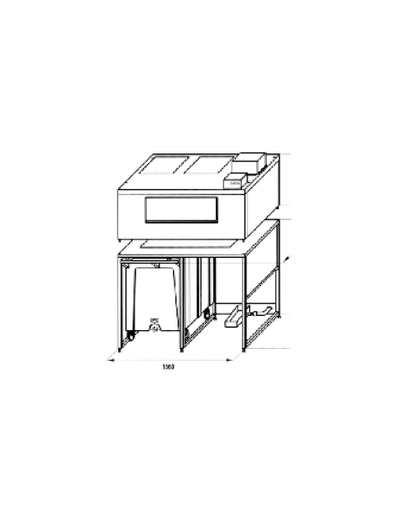 ALMACEN FABRICADOR HIELO 108+108Kg SERIE ROLLER BIN