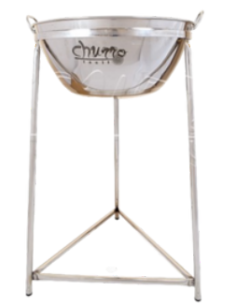 BARREÑO ACERO INOX FONDO BOMBEADO 500MM PARA AMASAR