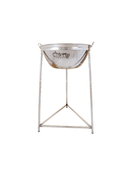 BARREÑO ACERO INOX FONDO BOMBEADO 500MM PARA AMASAR