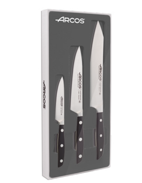 ESTUCHE  3 CUCHILLO SERIE MANHATTAN