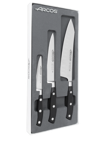 ESTUCHE DE 3 CUCHILLO SERIE RIVIERA