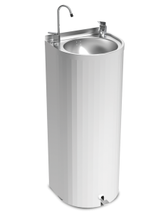 Fuente de columna de pedal sin refrigeración