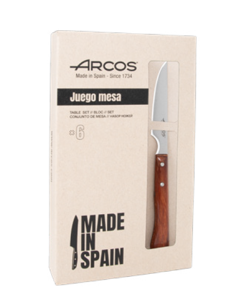 SET CHULETEROS FILO 6 PIEZAS SERIE FOREST