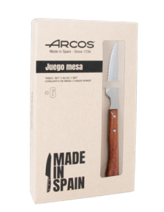 CONJUNTO CHULETEROS FILO 6 PIEZAS SERIE FOREST