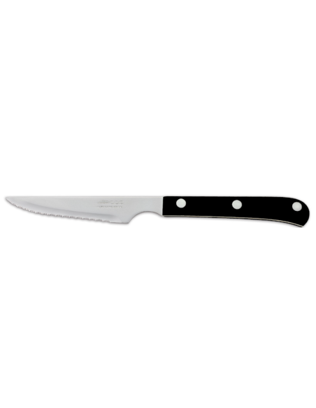CUCHILLO CHULETERO PERLADO NEGRO 115MM SERIE STEAK BASIC