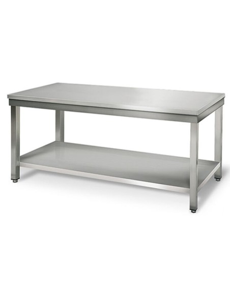 Mesa baja de trabajo 1800x700x600 mm con estante desmontada