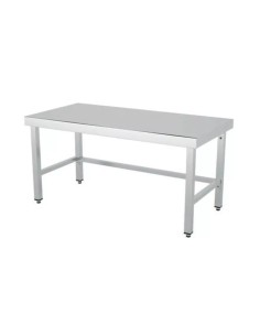 Mesa baja de trabajo 2200x700x600 sin estante montada