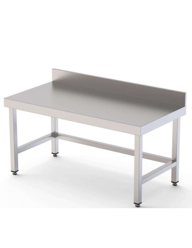 Mesa baja de trabajo 2200x600x600 mm sin estante montada