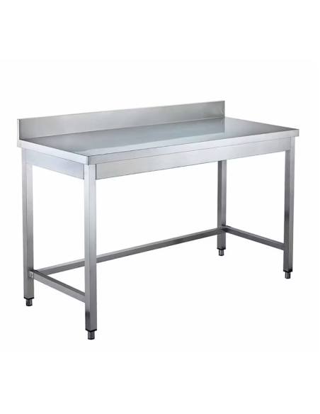 Mesa de trabajo mural 1400x600x850 mm sin estante desmontada