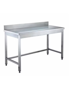 Mesa de trabajo mural 2200x700x850 mm sin estante desmontada