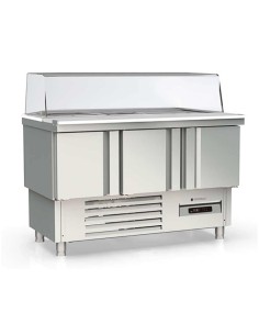 Mesa Fría para Ensaladas GN1/1 SALADETTE  Cubierta Abatible MFS-140-C