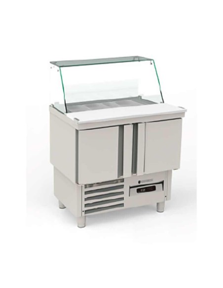 Mesa fría GN 1/1 Compacta Kebab 2 Puertas