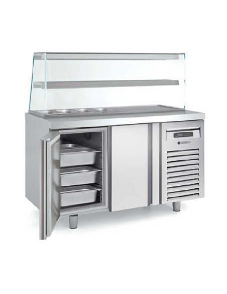 Mesa fría GN 1/1 Kebab 2 puertas