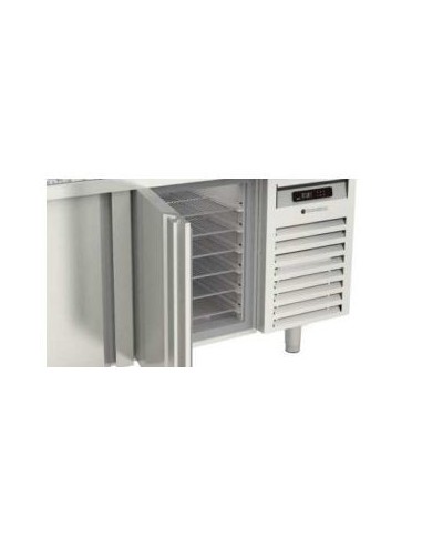 Mesa de preparación con tapa cristal elevable grande PC80-200-27-LGL