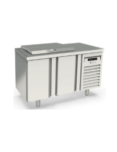 Mesa fría SALAD-CHEFF GN1/1 encimera abierta 2 puertas