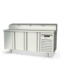 Mesa fría Salad-Cheff Gama 70 3 Puertas 1345x700x850