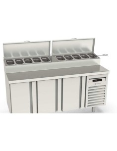 Mesa fría Salad-Cheff Gama 70 3 Puertas 1345x700x850 2