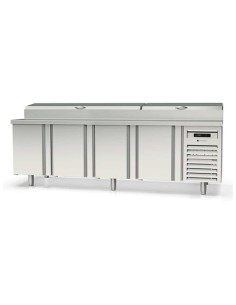 Mesa fría Salad-Cheff Gama 70 4 Puertas 2245x700x850