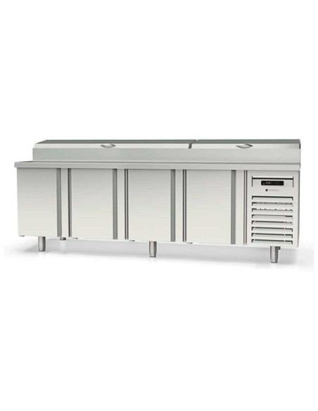 Mesa fría Salad-Cheff Gama 70 4 Puertas 2245x700x850