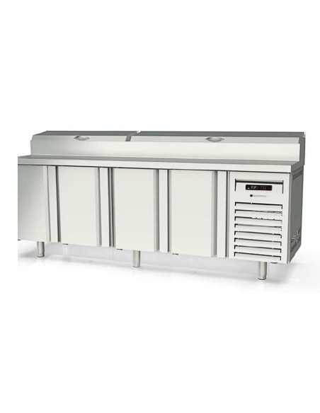 Mesa fría SALAD-CHEFF 1/6 4 puertas 2245x700x850