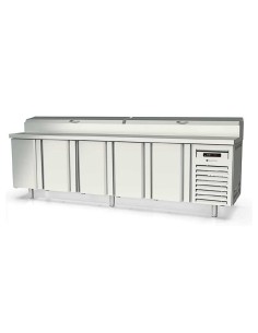 Mesa fría SALAD-CHEFF 1/6 5 puertas 2245x700x850