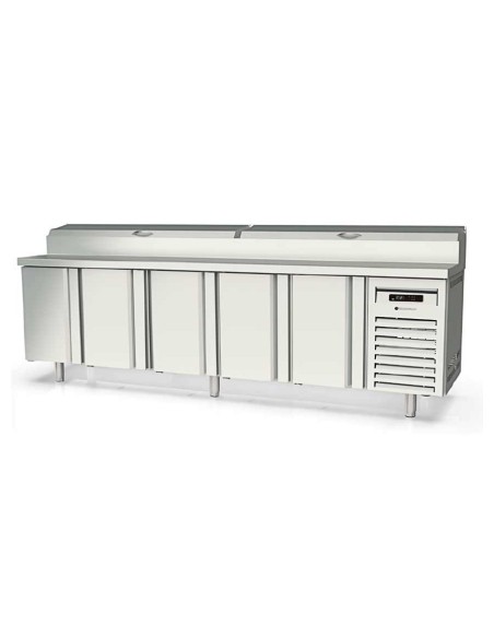 Mesa fría SALAD-CHEFF 1/6 5 puertas 2245x700x850