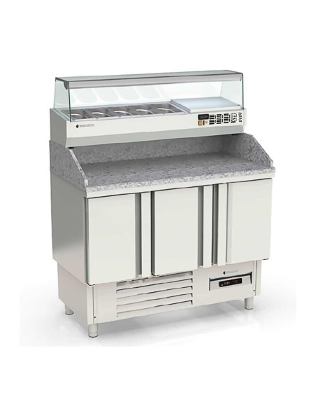 Mesa Fría COMPACTA PIZZA MFCP-140 1370x700x970