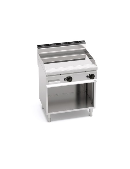 Plancha Fry-top Cromo Duro, con Mueble Gas de  800x714x900mm Macros700