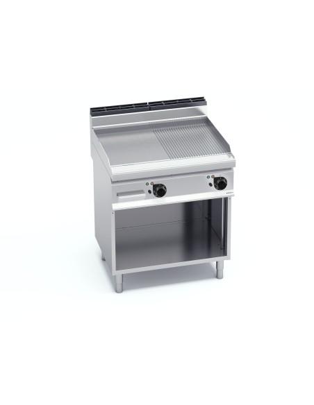 Plancha Fry-top Acero Rectificado Eléctrica de 800x714x900mm Macros700