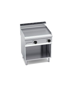 Plancha Fry-top Acero Inox. Ranurado Eléctrica 800x714x290mm Macros700