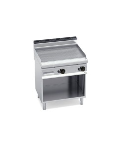 Plancha Fry-top Acero Rectificada Ranurada Gas 800x714x900mm Macros700