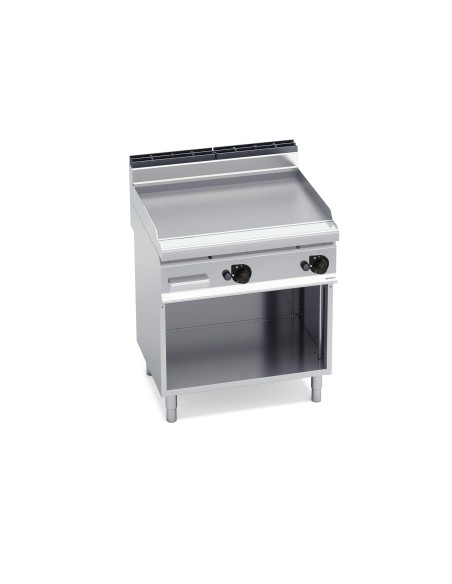 Plancha Fry-top Acero Rectificado a Gas de 800x714x900mm Macros700