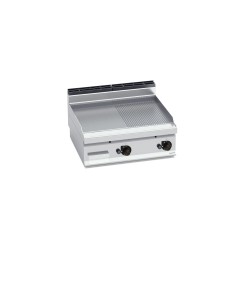 Plancha Fry-top Acero Rectificado Mixta Gas 800x714x290mm Macros700