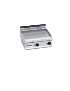 Plancha Fry-top Acero Rayado Rectificado Gas 800x714x290mm Macros700