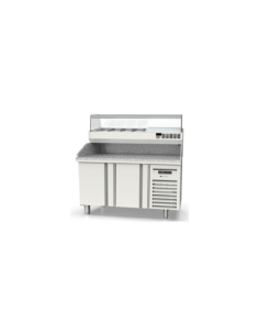 Mesa Fría Pizza 2 puertas 1495x600x850 (fondo 600)