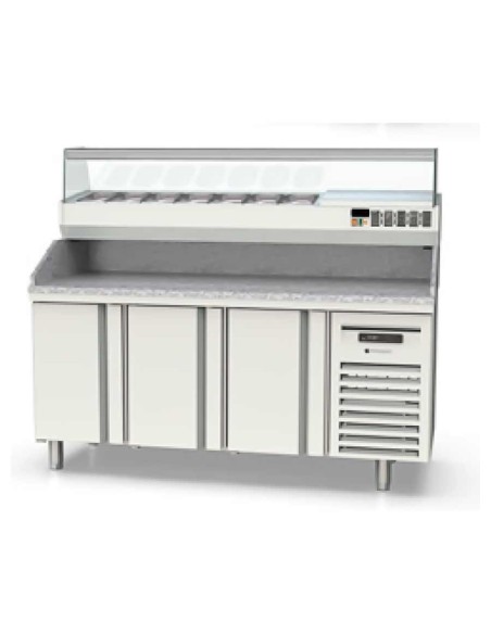 Mesa Fría Pizza 3 puertas 1795x700x850 (fondo 700)