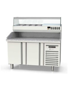 Mesa Fría Pizza 2 puertas 1495x800x850 (fondo 800)