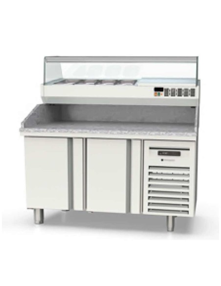 Mesa Fría Pizza 2 puertas 1495x800x850 (fondo 800)