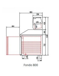 Mesa Fría Pizza 4 puertas 2545x800x850 (fondo 800) 2